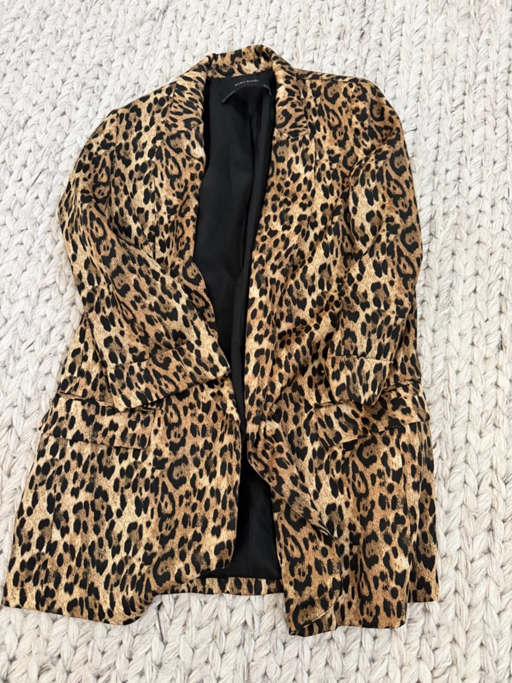 Zara Basic Leopard Print Jacket - Picture 2 of 4